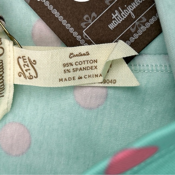 Matilda Jane Leggings Infant Girls 6-12 Month Blue with Pink Polka Dot Print - Picture 6 of 6